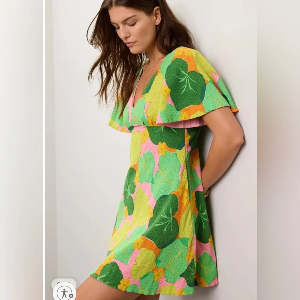 NWT Kate‎ Spade Cucumber Floral Swing Dress Sz 6 $328